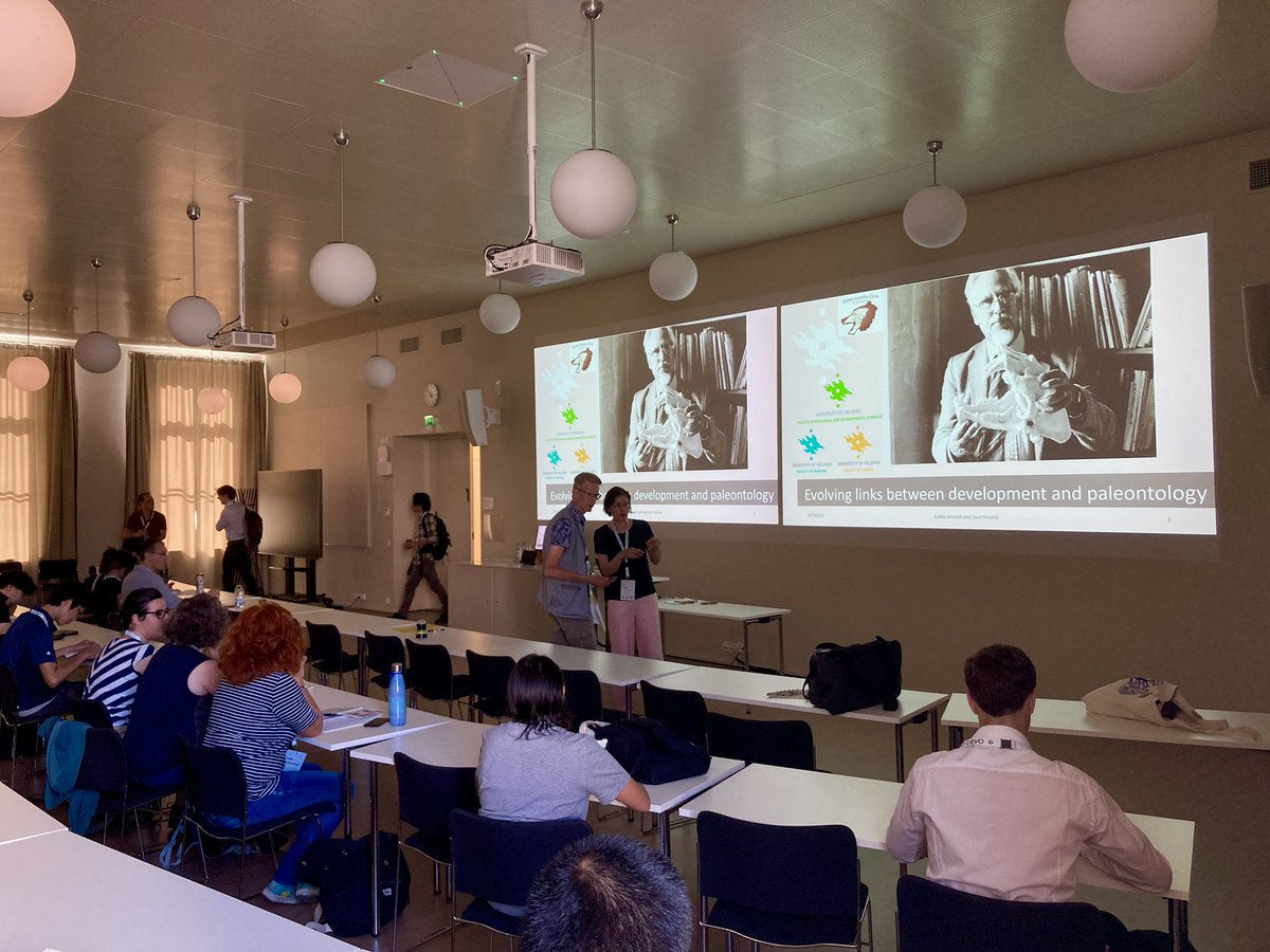#EED2024 ❤️ Paleo — a busy morning session on what the beasts of yore can tell us about EvoDevo! We welcome an allstar cast of international speakers, who’d surely have caught the interest of the father of Finnish paleontology Björn Kurtén himself.