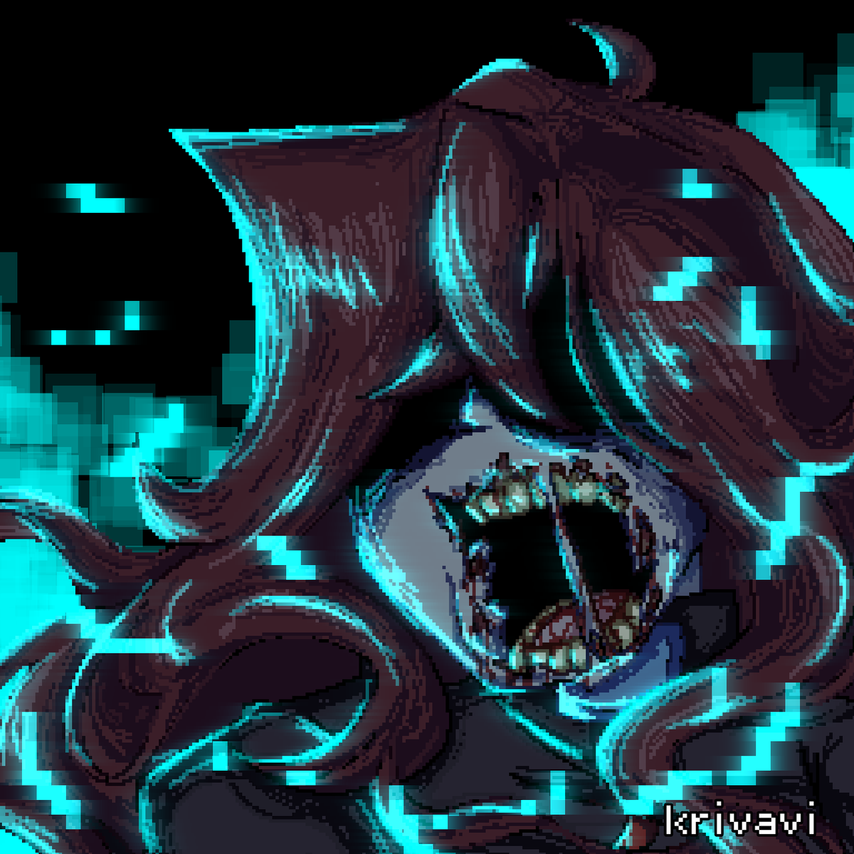 so
i drew insomnia spotify cover
(but pixel art)
why? cus it seemed fun
#pokepasta #fnflullaby #hypnoslullaby 
silver baby :3