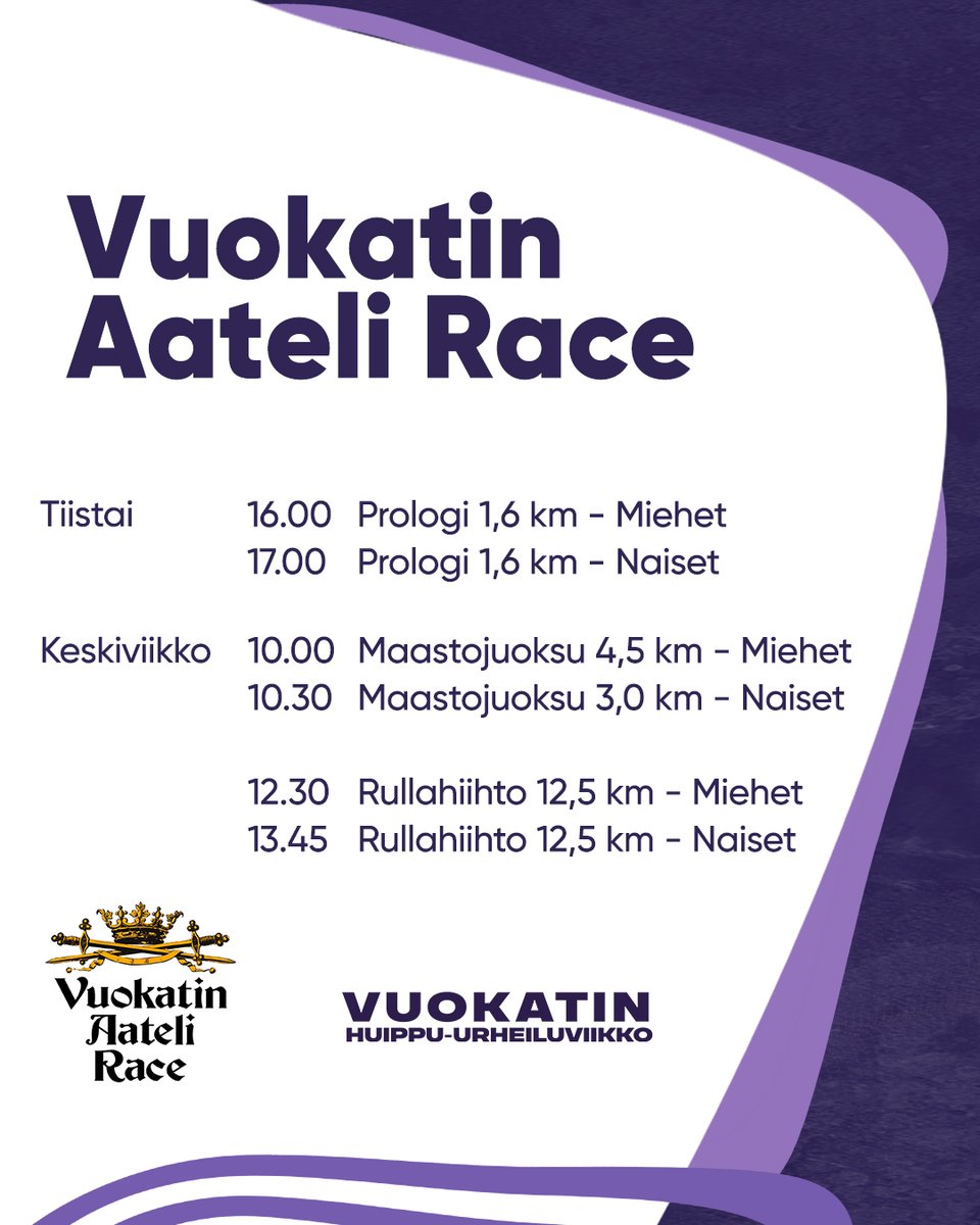 Vuokatin Aateli Race jatkuu maastojuoksuosuuksilla ja rullahiihdon takaa-ajoilla. 

Kisasivut 👉 vuokattiskiteam.fi/vuokatin-aatel…
Tulospalvelu 📊 enlund.fi/va2024/var2024…

<a href="/Urheiluvko/">Vuokatin Huippu-urheiluviikko</a> | #vuokatinaatelirace #aatelirace #hiihto #urheiluviikko #vuokatinurheiluviikko