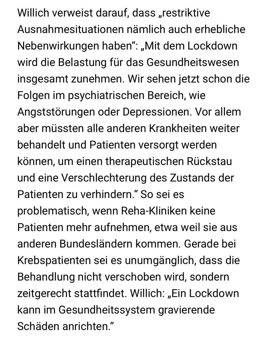 Quo_vadis_BRD's tweet photo. 7/ So verdeutlichte #Willich Ende Okt. 2020, dass ein #Lockdown im Gesundheitssystem auch national ‚gravierende Schäden‘ durch z. B. Angststörungen, Depressionen od. ausgesetzte Behandlungen anrichten könne. …
https://t.co/OAJSNbrz44 https://t.co/EQoDIgMd2M