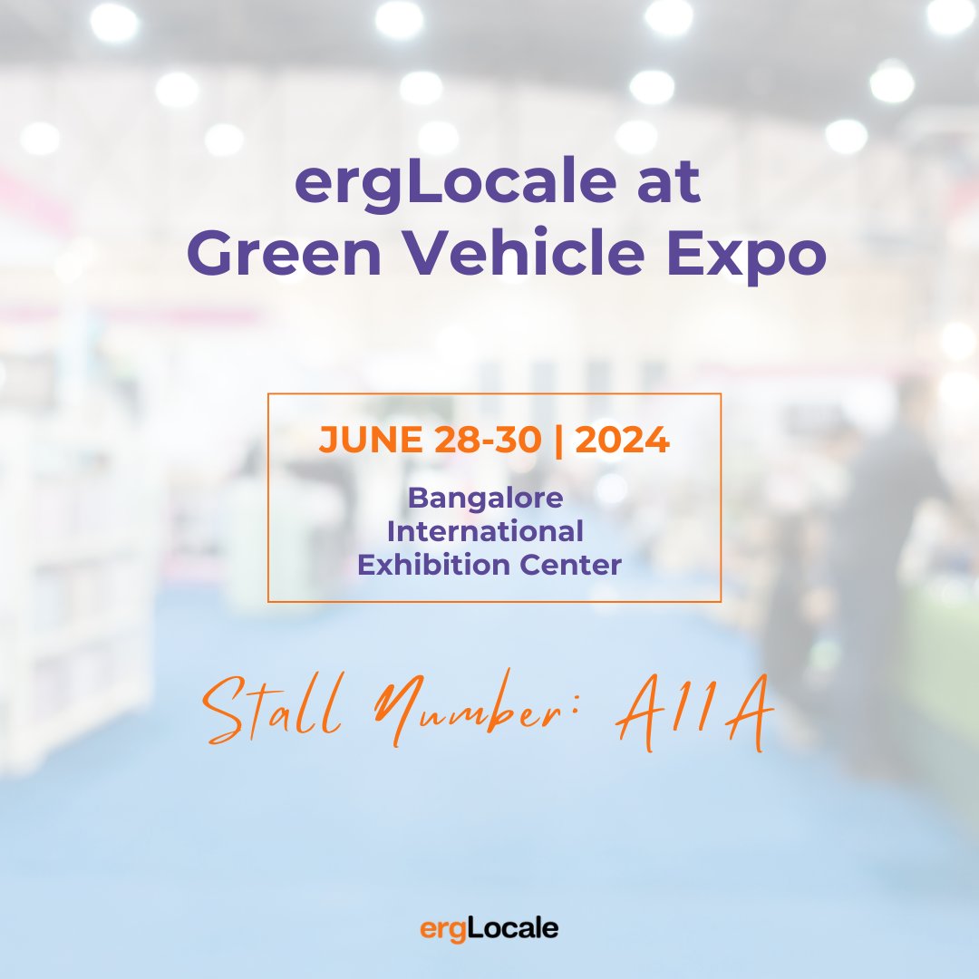 ergLocale's tweet image. Our team is excited for Green Vehicle Expo 2024 this week! 

Visit us at Stall A11A or contact us at hello@ergLocale.com to book a 1:1 session with our EV charging experts. 

greenvehicleexpo.com

#GreenIndia #IndiaEV