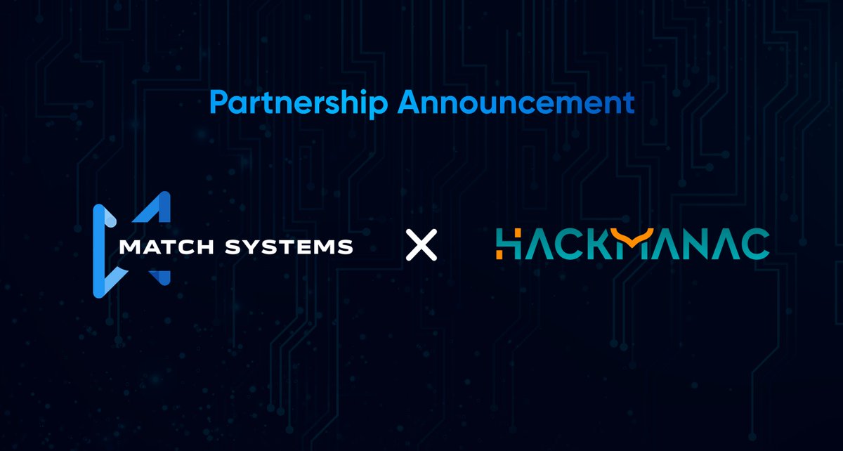 MatchSystems's tweet photo. 🤝 We’re excited to announce a new partnership between Match Systems and @H4ckManac!
🚀 Together, we’re strengthening our efforts to combat real global cyber threats. Stay tuned for more updates!
#CyberSecurity #MatchSystems #Hackmanac #Partnership #StaySecure https://t.co/iXMhLwD4cz