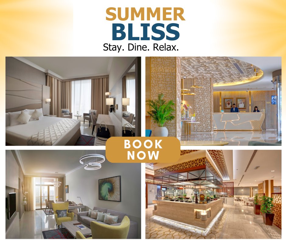 🌞✨ Experience Summer Bliss at our hotel from June 21 to August 31! 2seasonshotels.com/special-offers…

Enjoy:
*AED 100 dining voucher
*20% off spa treatments at Da Vinci European SPA
*Late check-out until 15:00

Elevate your summer with luxury and relaxation. Book now! 🌴🌺