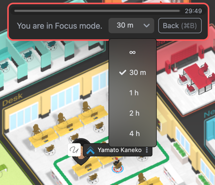UndeskHQ's tweet photo. Just shipped Undesk v0.6.0🚢

Status timer⏳
Ever forgotten to get back to Available after your Zoom call and ended up with a 6 hour meeting logged in Productivity Tracker? Now you can set a quick timer when you enter Focus / In Meeting / Be Right Back. https://t.co/82SkVZctwF