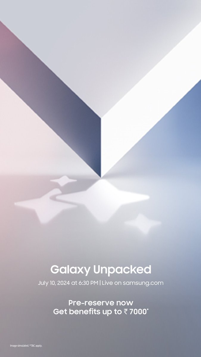itz_mohitverma's tweet image. Samsung confirmed Galaxy Unpacked event for 10th July 2024 !

#Samsung #SamsungUnpacked