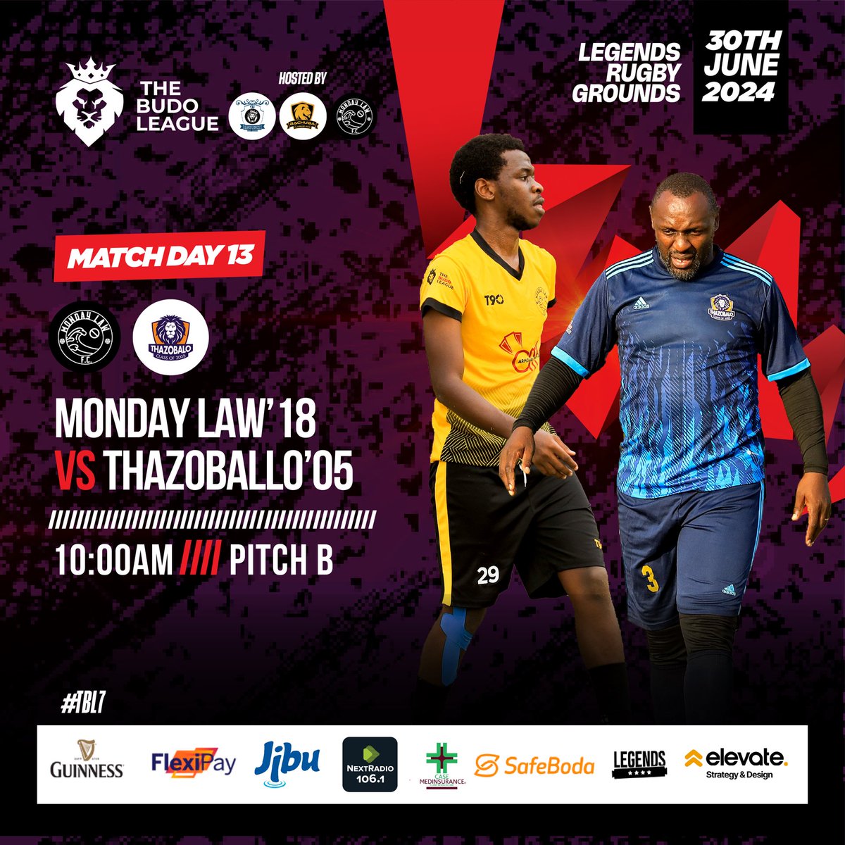 TheBudoLeague's tweet photo. β’ 6th placed @KBallo19 take on 12th placed @PB_budo14 as their charge for a #TBL playoff spot continues π₯
β’ #TBL6 Finalists @BaloThurso take on 13th placed @MondayLawFC π€
#TBL7 https://t.co/ZbIBpeC32y