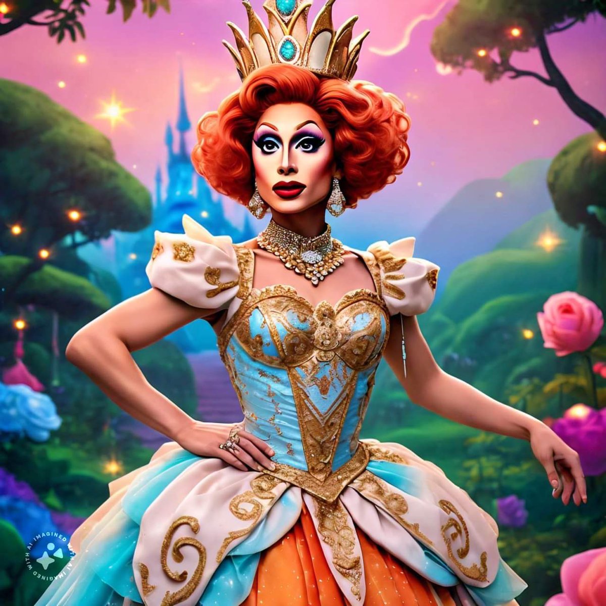 leafbite's tweet photo. @TheBiancaDelRio Disney Version of Bianca Del Rio by Meta AI .. Not sure how that made Bianca feel.. https://t.co/m0YbtnLIxx