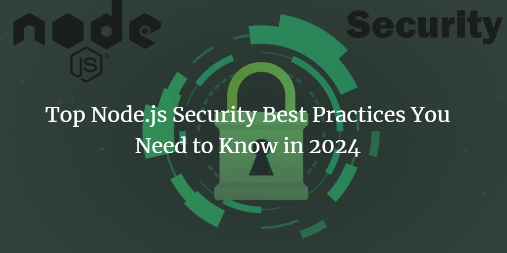 Priyasinhakt's tweet image. 12 best Node.js security practices in 2024
from @hashnode backenddevelopment.hashnode.dev/12-best-nodejs… #Nodejs #Nodejssecurity