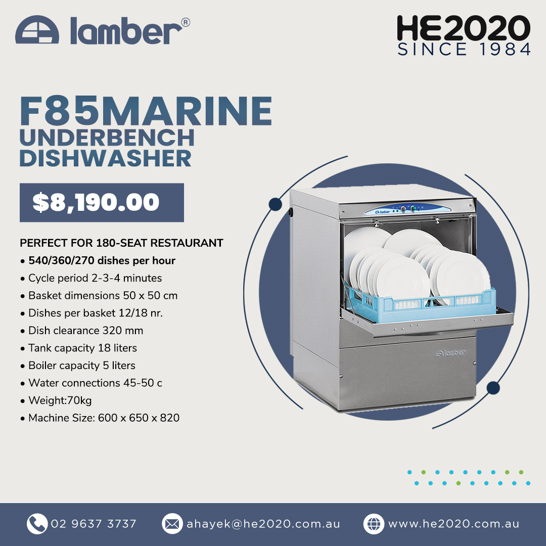 Discover the perfect underbench dishwasher for your needs! From 350 to 540 plates per hour, we have models ideal for restaurants of all sizes. Energy-efficient and fast, our range is designed to keep your kitchen running smoothly.

online.fliphtml5.com/qmob/qloz/