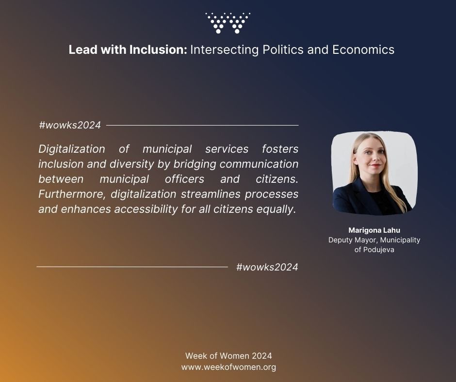 Revisiting moments from our Week of Women Policy Debates 2024.
Nothing inspires us more than our Week of Women speakers!

#NDIKosovo #USAIDKosovo #SwissEmbassyPristina #wowks2024 #LeadWithInclusion #IntersectingPoliticsandEconomics
#InvestInWomen #MoreActiveAllies