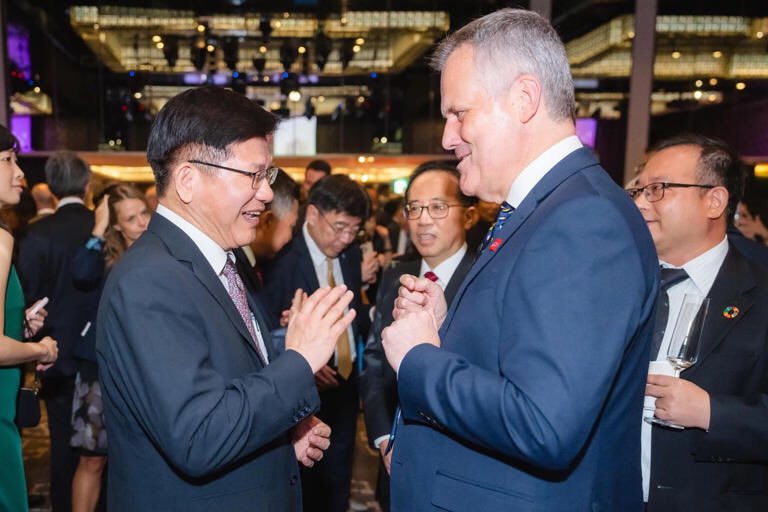For the second celebration of HM King Charles III’s birthday since His accession in 2022, delighted to be joined last Thursday evening by Foreign Minister Lin Chia-lung <a href="/MOFA_Taiwan/">外交部 Ministry of Foreign Affairs, ROC (Taiwan) 🇹🇼</a> . As every year, much that is new to celebrate in the friendship between the UK and Taiwan.