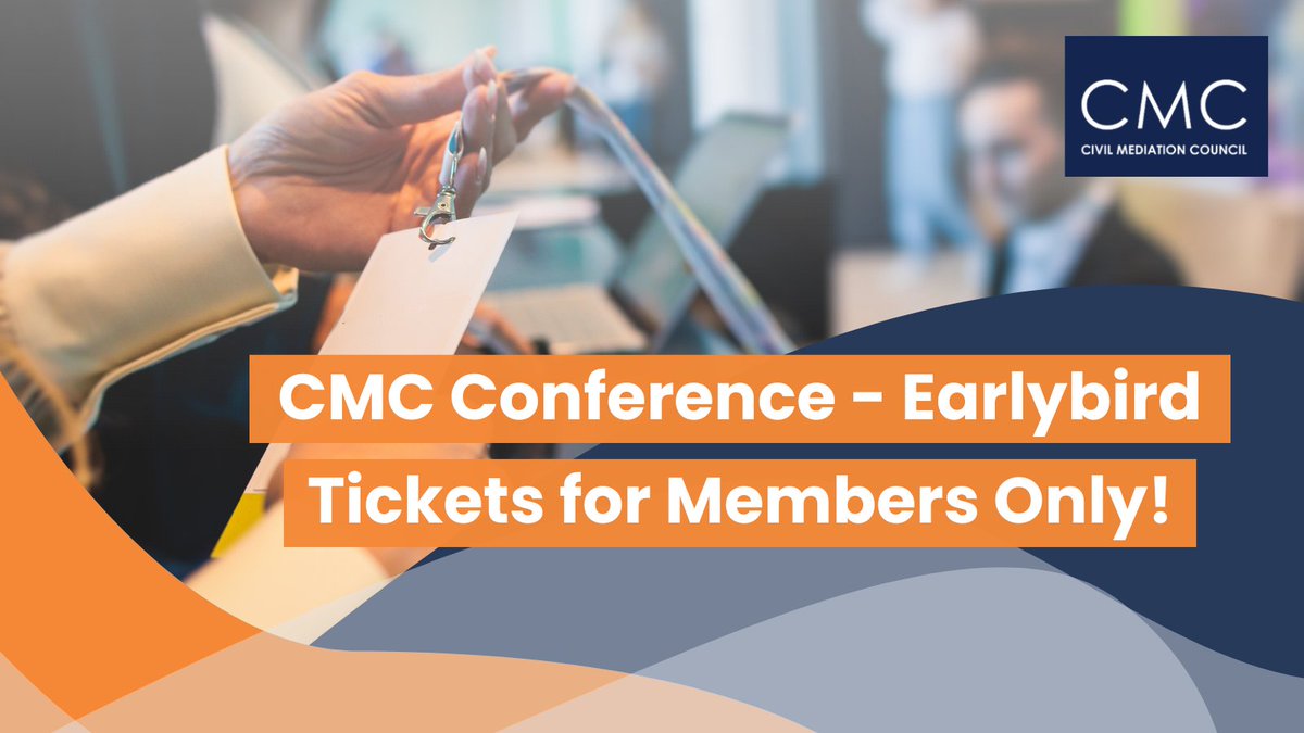 For the first time, CMC members can get #earlybirdtickets at a discount for the #CMCconference2024 - A Broader Reach! Join us online on 6 &amp; 7 November afternoons. Enjoy insightful sessions, #networking, and #expert speakers. Secure your spot now! eventbrite.co.uk/e/cmc-conferen…