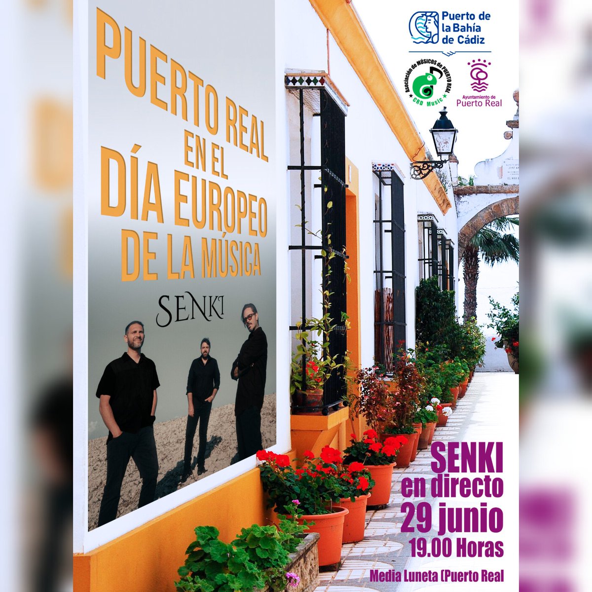 El próximo sábado día 29... ¡Volvemos a Puerto Real!
Esta vez en la media luneta del paseo marítimo, a las 19H, en conmemoración del Día Europeo de la Música.
¡Vente a echar un buen ratito! ¡Allí nos vemos!
.
.
.
.
.
#senki
#PuertoReal 
#Cádiz
#rockalternativo 
#ConciertosGratis