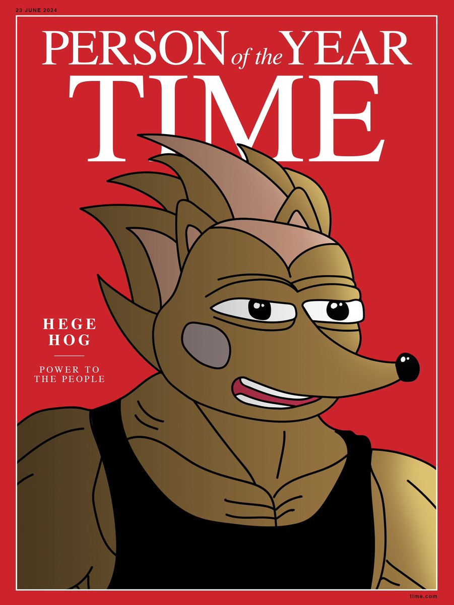 HegeCoin's tweet image. Hot off the press 🏆🦔

$HEGE