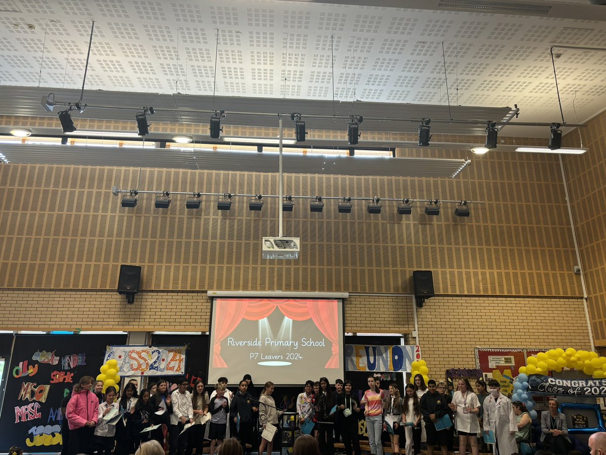 Tissues at the ready! Our Primary 7s are set to take the stage for our leavers’ assembly 🤩🎉 #TeamRiverside ☀️