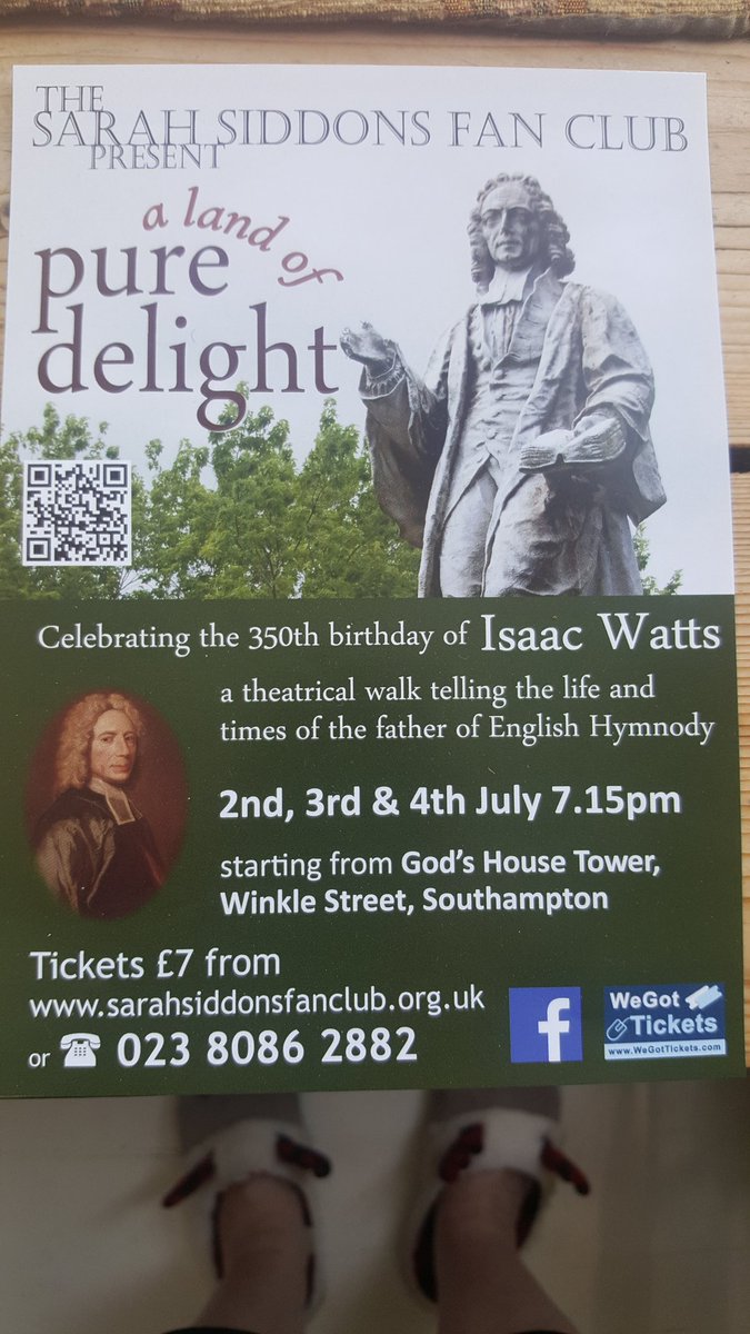 Join us for threatrical promenade, find out about great ejections, lovelorn poets, and don't mention the dutch <a href="/SarahSiddonsFC/">SarahSiddonsFanClub</a> <a href="/SotonStories/">Southampton Stories</a> <a href="/Go_Southampton/">GO! Southampton</a> <a href="/VisitSoton/">Visit Southampton</a>