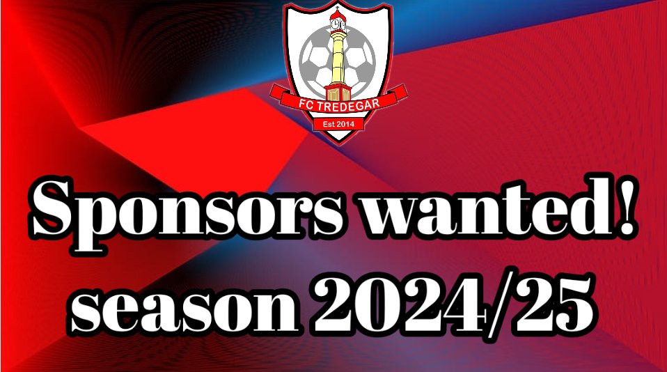 FCTredegar's tweet image. The senior section of the club are on the lookout for sponsors for this coming season. We have a different range of opportunities with front of shirt, back of shirt or even sleeve sponsorship! If you're  interested please get in touch via our social media pages or