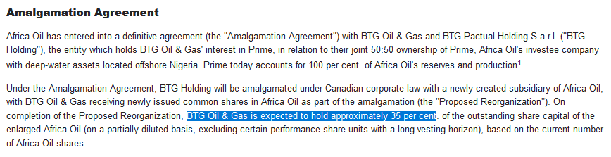 oilgastourist's tweet photo. Interesting move by Africa Oil, it will combine with the other Prime shareholder doubling production and reserves. 30% of the value of the AmalCo will be AOI's licences in Namibia, South Africa and Eq. Guinea. https://t.co/oN3V0V8myQ