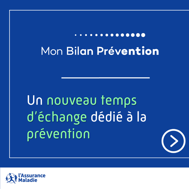 Assur_Maladie's tweet photo. #MonBilanPrévention | Ce bilan permet un échange entre le professionnel de santé et le patient pour réaliser un « plan personnalisé de prévention ». 

Le rendez-vous peut être réalisé par un #médecin, un #pharmacien, une #SageFemme ou un #infirmier aux âges clés de la vie ⤵️