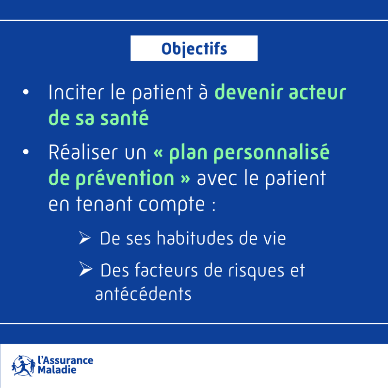 Assur_Maladie's tweet photo. #MonBilanPrévention | Ce bilan permet un échange entre le professionnel de santé et le patient pour réaliser un « plan personnalisé de prévention ». 

Le rendez-vous peut être réalisé par un #médecin, un #pharmacien, une #SageFemme ou un #infirmier aux âges clés de la vie ⤵️