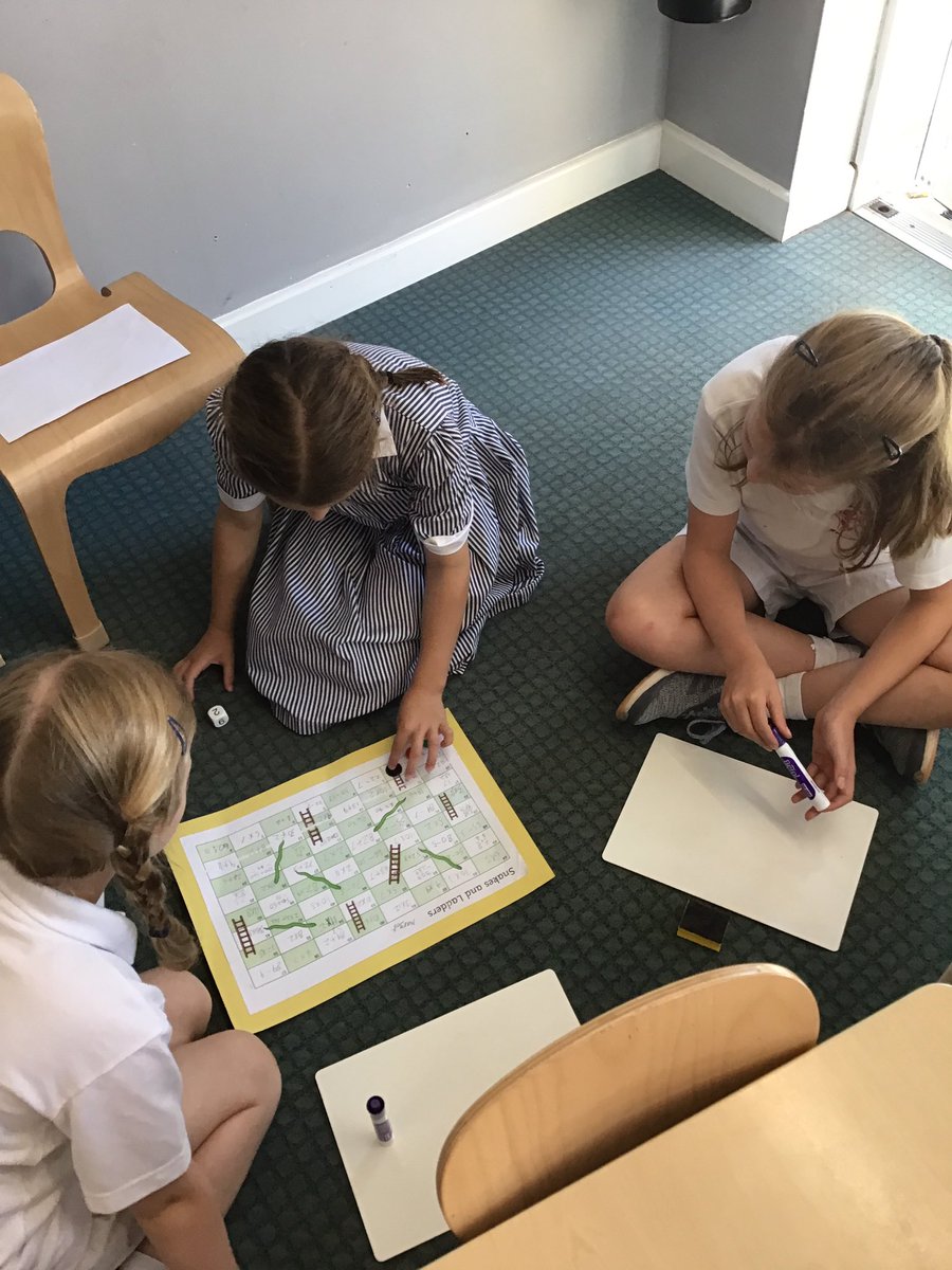 HWD_Lower's tweet photo. What a fabulous way to start a Monday. Year 3 Maths sharing their fabulous snakes and ladders games with Year 2 #HazelwoodYear2 #HazelwoodYear3 #HazelwoodCollaboration https://t.co/l2UUnqKhAv