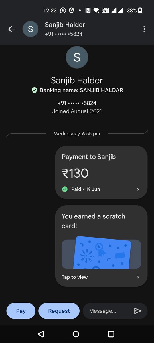 NeelGodhuli's tweet photo. @Uber_Kolkata #fraud #driver #theft 
Paid rs 130 to the driver for a rs 114  ride (screenshot attached), and because he lied to churn more money, I had to pay 50 more to be able to book the next ride in an emergency. Screenshot attached. Uber customer care is not replying wtf https://t.co/DA45fCmeXN