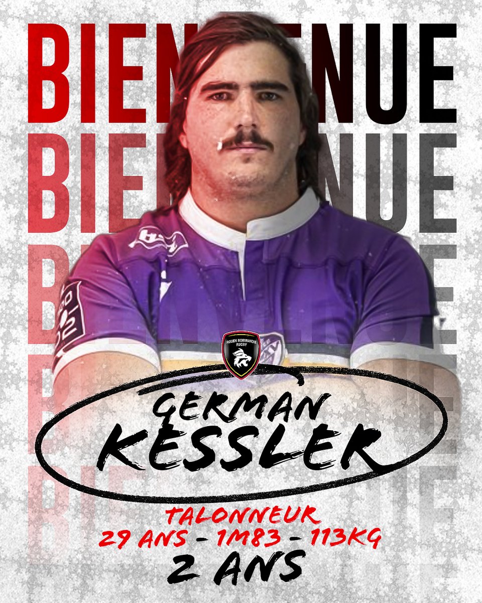 🚨Nous sommes heureux de vous annoncer l'arrivée d’un nouveau lion, German Kessler

Le talonneur et international Uruguayen de 29 ans vient nous apporter son professionnalisme et son expérience pour les deux prochaines saisons ! ✍️