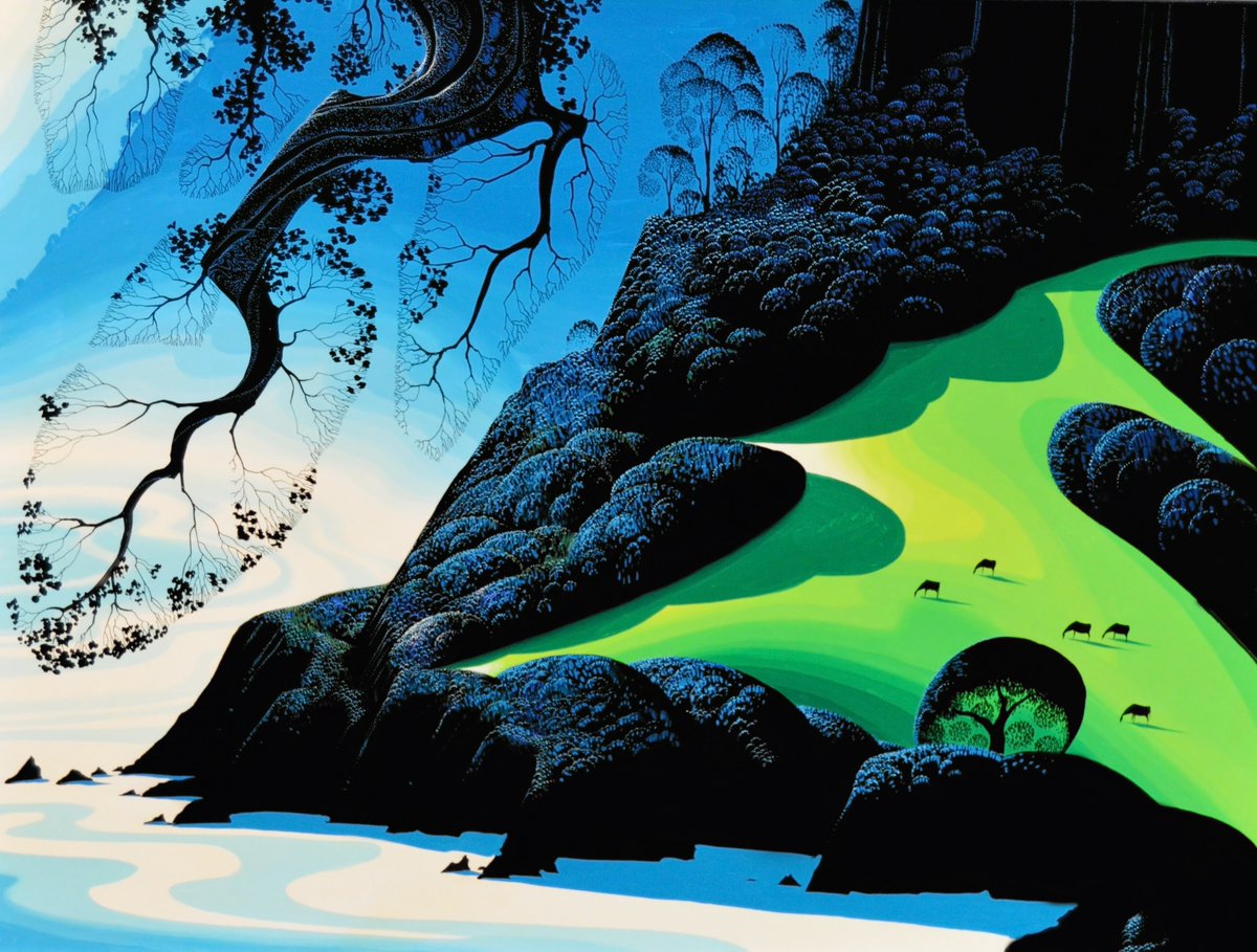 xe0_xeo's tweet photo. Eyvind Earle https://t.co/3kGYLPaHH4