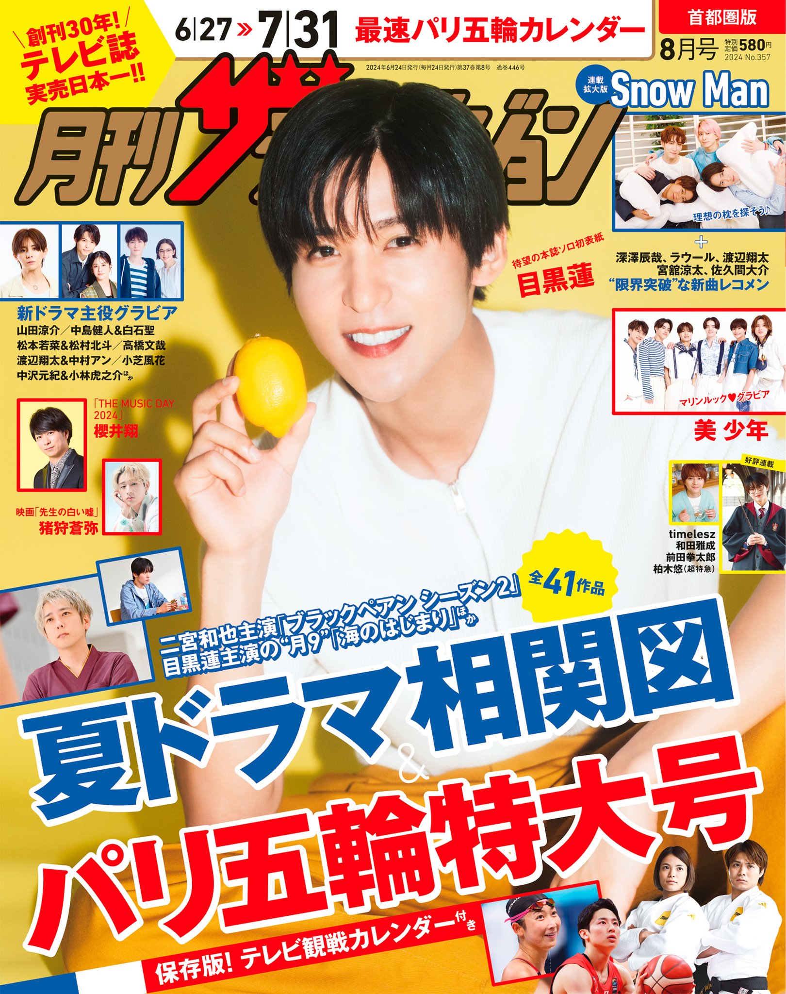 SnowMan 宮舘涼太 Myojo データカード 2021