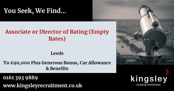 New opportunity! Associate or Director of Rating, To £90,000 Plus Generous Bonus, Car Allowance &amp; Benefits - #Leeds. tinyurl.com/2jjll7wy