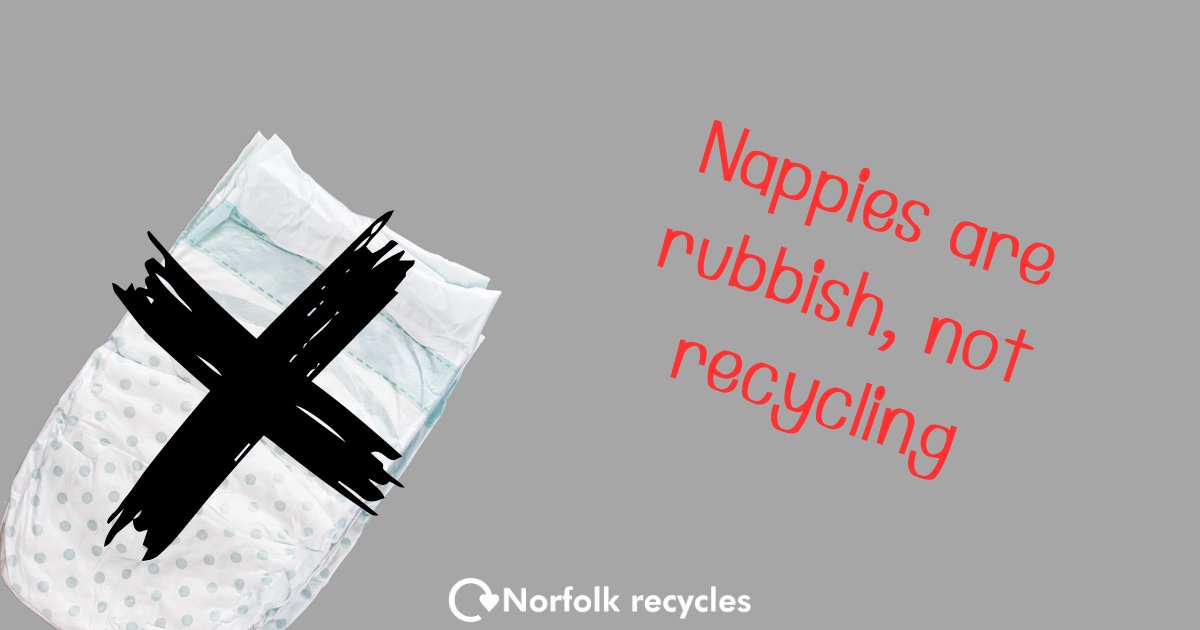 Don't forget that Nappies are #rubbishnotrecycling