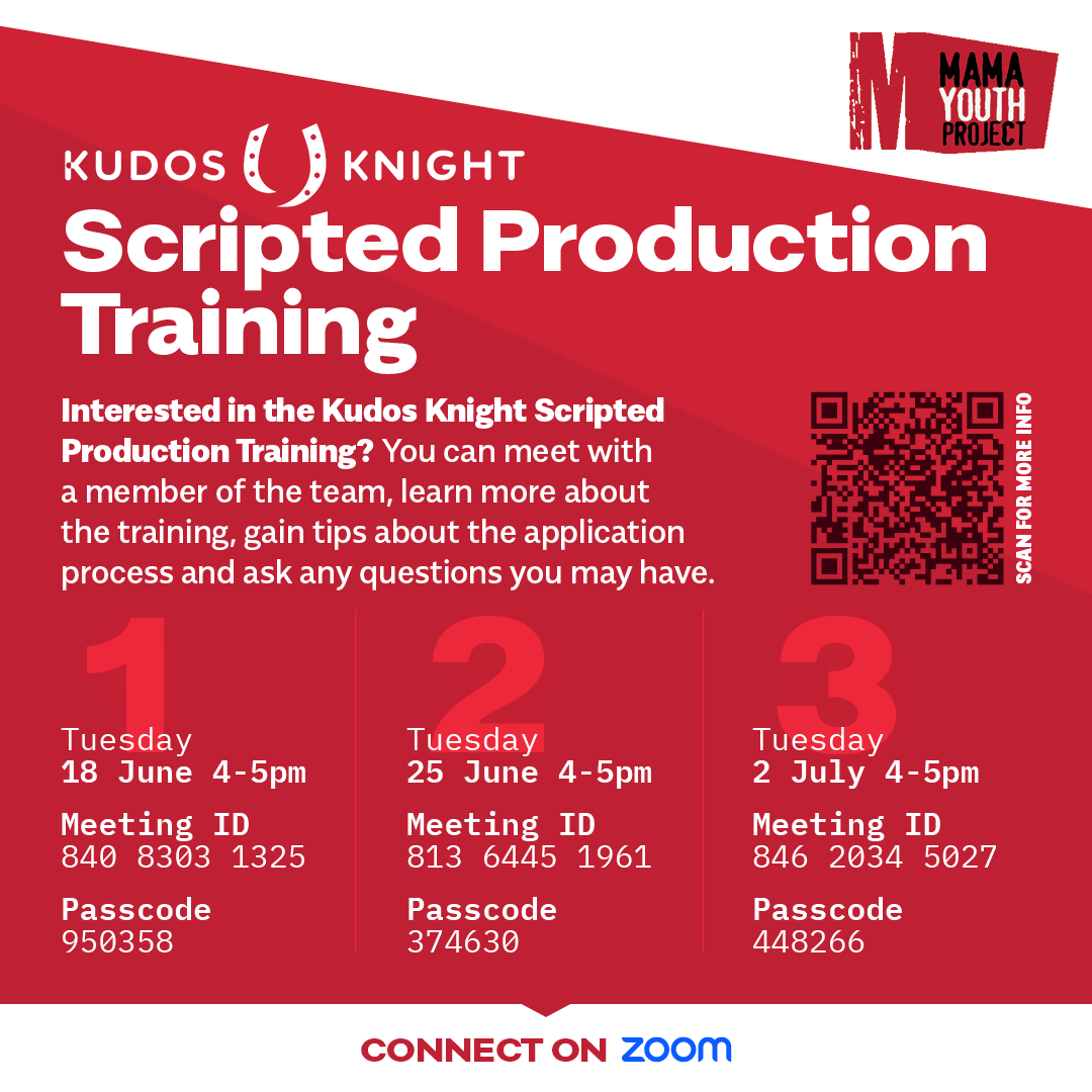 MAMAYouth's tweet photo. Join us today for our second of three Zoom information sessions from 4-5pm! 

🔗 SCAN QR CODE FOR ZOOM INFO!
TO APPLY: https://t.co/UTfiS1eYh0  
🚨 DEADLINE: Monday 08/07/2024 at 11.59pm 🚨

#MAMAYouthProject #Training #MediaIndustry #BirminghamUK https://t.co/mB9KqNOUbl