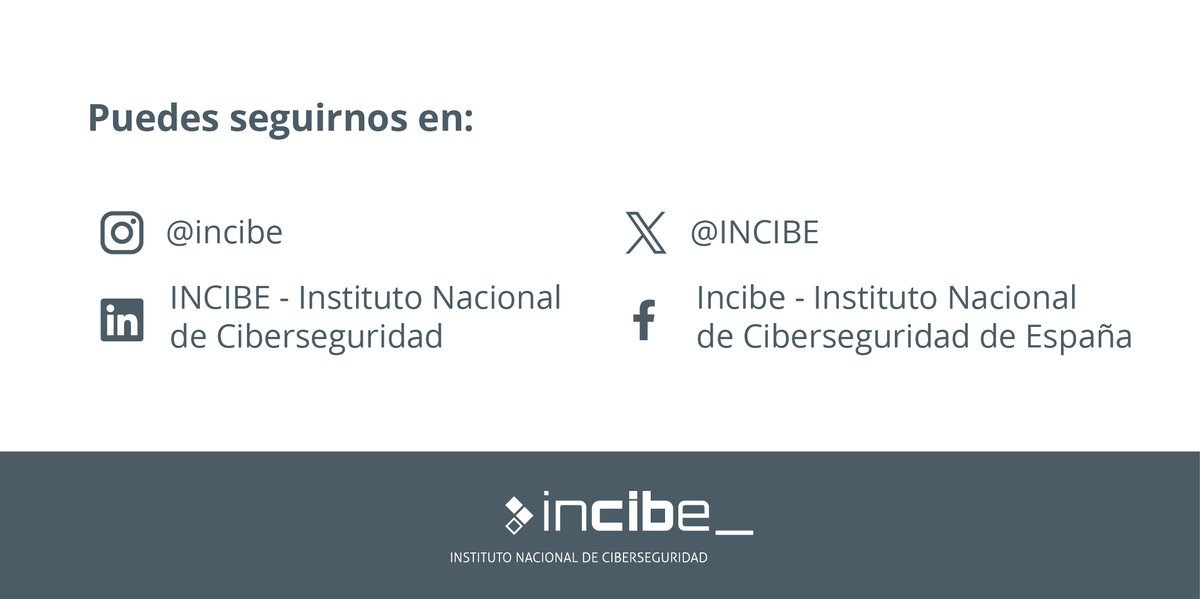 Os informamos de que este perfil permanecerá inactivo, para seguir todas las novedades y actualizaciones sobre CyberCamp podéis seguirnos en <a href="/INCIBE/">INCIBE</a>. 

¡Os esperamos allí!