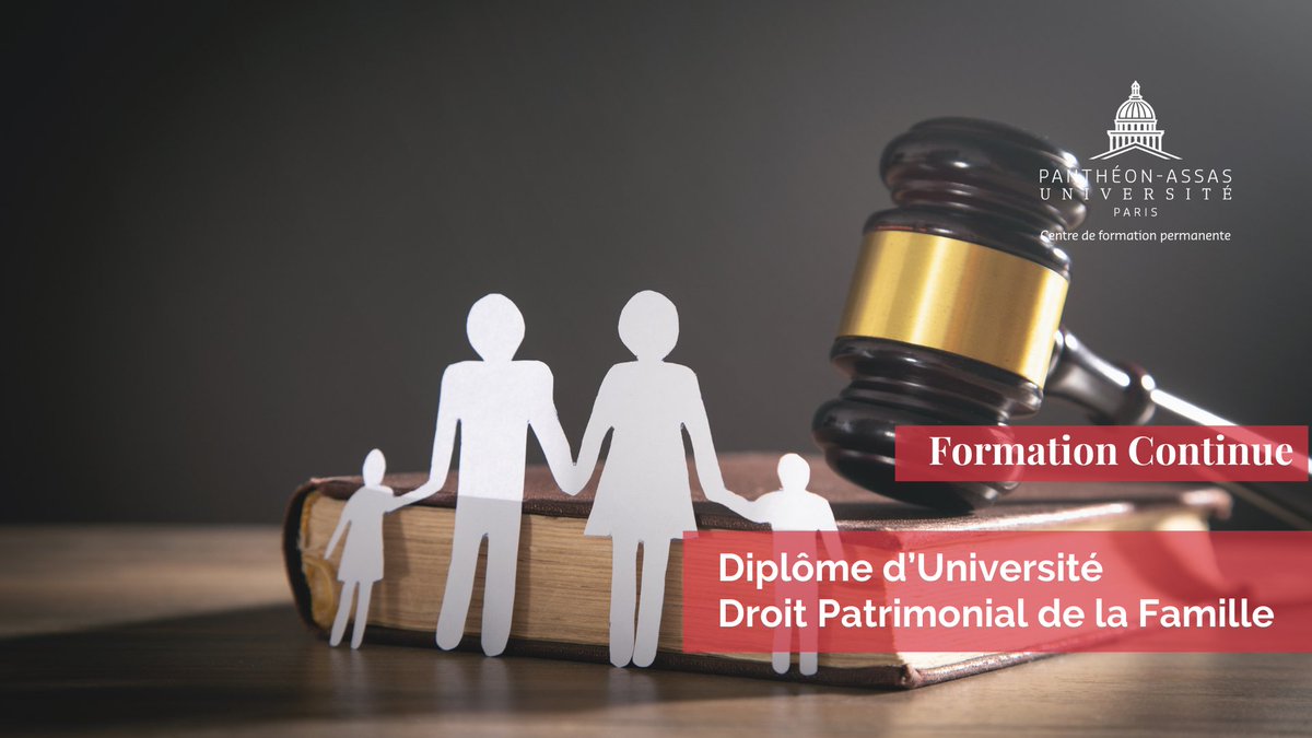 🚨CANDIDATURE🚨

Il reste des places pour la prochaine promotion 2024-25 du DU Pratiques du droit patrimonial de la famille. ⚖️👪

Pour en savoir plus👉lnkd.in/ebSxy2-8

#droitpatrimoine #droitpatrimonial #formationcontinue #assasuniv #droitdelafamille