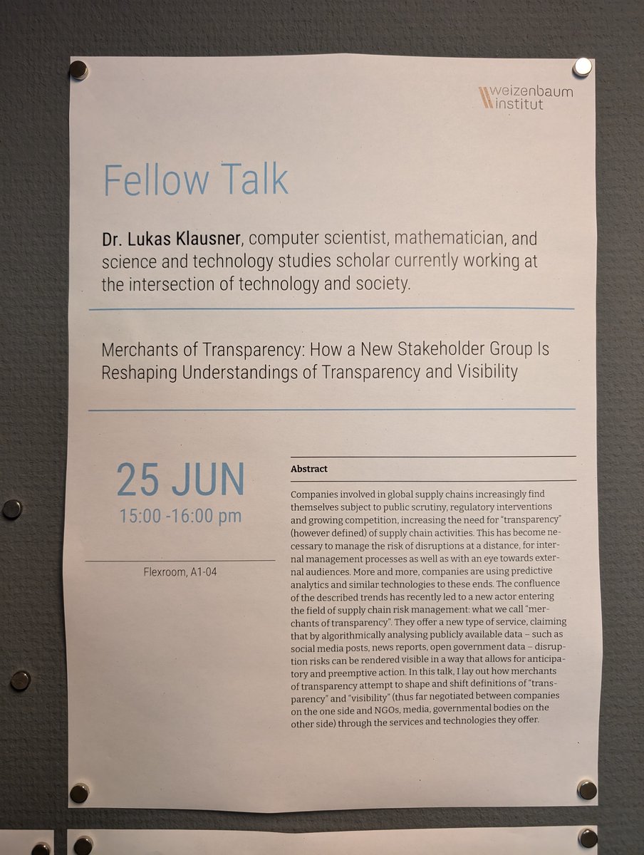 Lukas Daniel Klausner (@_l17r_) on Twitter photo Morgen darf ich im Rahmen meines <a href="/JWI_Berlin/">Weizenbaum-Institut</a>-Fellow-Talks ein wenig über Work in Progress mit <a href="/heimstaedt/">Maximilian Heimstädt</a> und <a href="/leonidobusch/">Leonhard Dobusch</a> erzählen. Morgen darf ich im Rahmen meines <a href="/JWI_Berlin/">Weizenbaum-Institut</a>-Fellow-Talks ein wenig über Work in Progress mit <a href="/heimstaedt/">Maximilian Heimstädt</a> und <a href="/leonidobusch/">Leonhard Dobusch</a> erzählen.