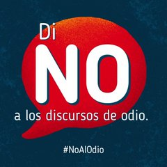 A veces, las palabras, pueden hacer tanto daño como las armas 

No compartas ni difundas mensajes de odio 

Y si eres víctima de un #DelitoDeOdio➡️ Denuncia👮‍♀️👮‍♂️
