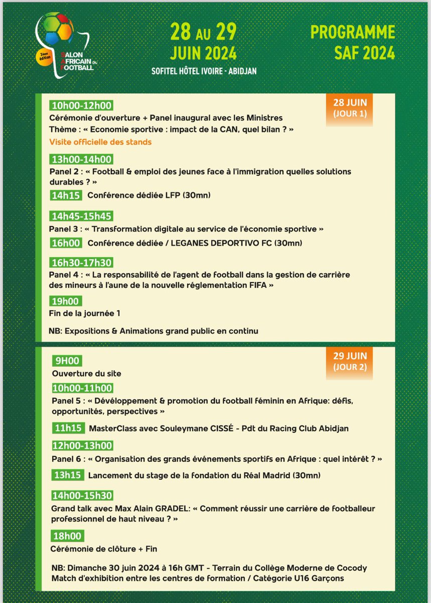 Salon Africain du Football tweet media