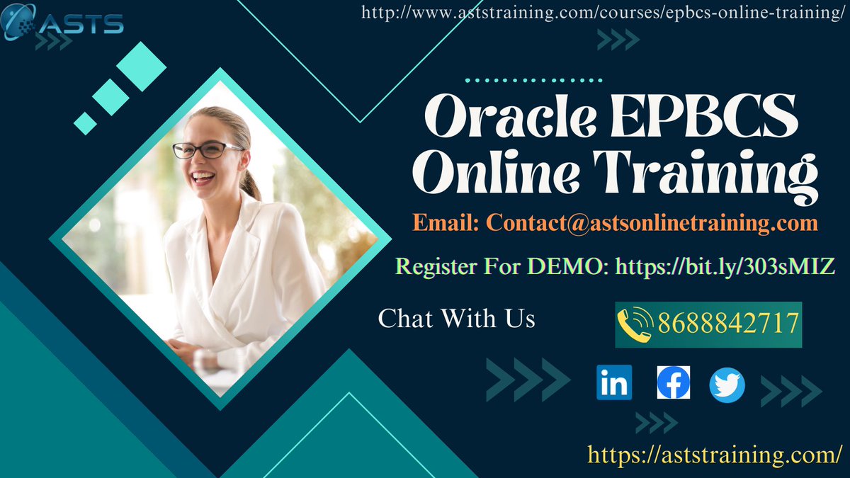 AstsTraining's tweet image. 𝐑𝐞𝐠𝐢𝐬𝐭𝐞𝐫 𝐟𝐨𝐫 𝐃𝐞𝐦𝐨 𝐨𝐧 𝐎𝐑𝐀𝐂𝐋𝐄 𝐄𝐏𝐁𝐂𝐒: bit.ly/303sMIZ
𝐊𝐧𝐨𝐰 𝐌𝐨𝐫𝐞: aststraining.com/courses/epbcs-…
#EPBCSOracle #EPBCSCertification #EPBCSOnlineTraining #OracleEPBCSTraining #PBCSandEPBCSTraining #EPBCSTraining #AstsTraining #DemoonEPBCS #india #usa