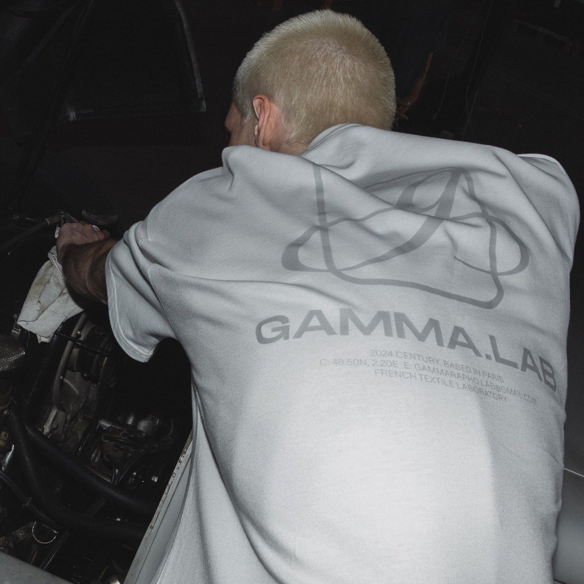 GammaLaboratory's tweet photo. WHITE TEE WITH OUR LOGO FOR PURE SIMPLICITY https://t.co/errCp3wrOZ