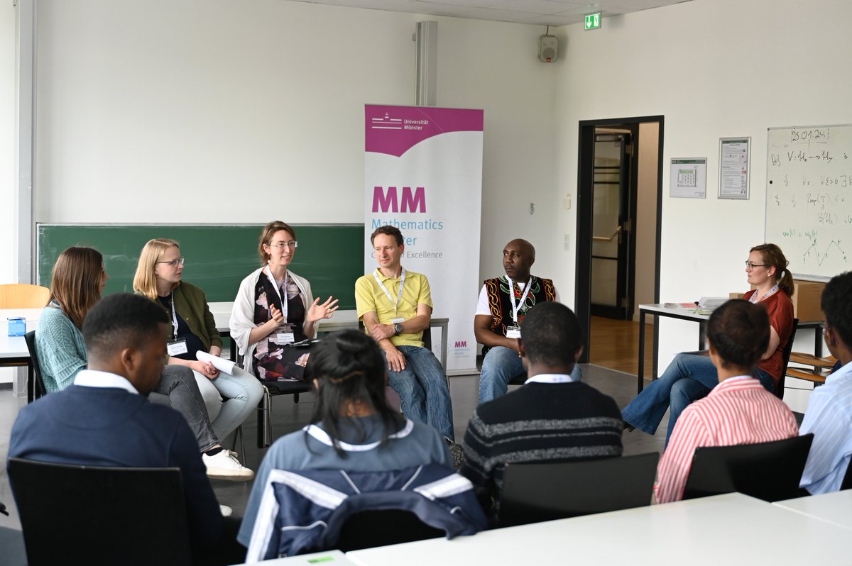 Mathematics Münster (@math_muenster) on Twitter photo We were delighted to host the YAM network meeting last week! The current fellows of the Young African Mathematicians Fellowship Programme and representatives from Münster, <a href="/MATHplusBerlin/">MATHplus</a>, @HCM_Bonn and <a href="/structures_hd/">STRUCTURES Heidelberg</a> shared their experiences. uni-muenster.de/MathematicsMue… <a href="/AIMS_Next/">African Institute for Mathematical Sciences (AIMS)</a> We were delighted to host the YAM network meeting last week! The current fellows of the Young African Mathematicians Fellowship Programme and representatives from Münster, <a href="/MATHplusBerlin/">MATHplus</a>, @HCM_Bonn and <a href="/structures_hd/">STRUCTURES Heidelberg</a> shared their experiences. uni-muenster.de/MathematicsMue… <a href="/AIMS_Next/">African Institute for Mathematical Sciences (AIMS)</a>