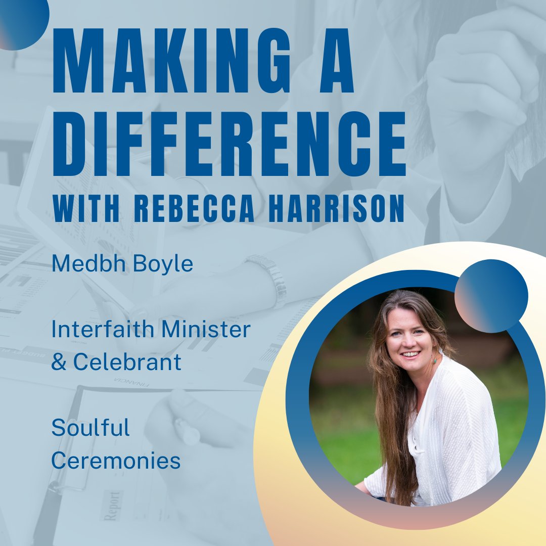 Delighted to chat with Medbh Boyle of Soulful Ceremonies, an Interfaith Minister and Celebrant, Medbh on #MakingADifference today at 5.30pm on <a href="/dublincityfm/">Dublin City FM</a> You can tune in on dublinsouthfm.ie or 93.9FM!