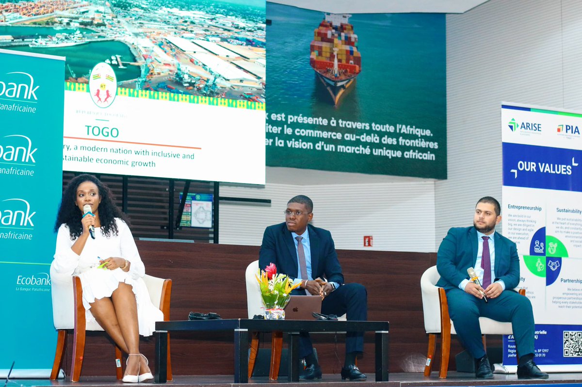 PascyNDAYAMBAJE's tweet image. Lors de la mission UK-TOGO pour le commerce et les investissements, les 18 et 19 juin 2024, j’ai eu l’honneur de représenter la @PIA_Togo à la Table ronde « Investir au Togo : opportunités d’investissements durables » en présentant le modèle @AriseIIP au Togo.

#investment