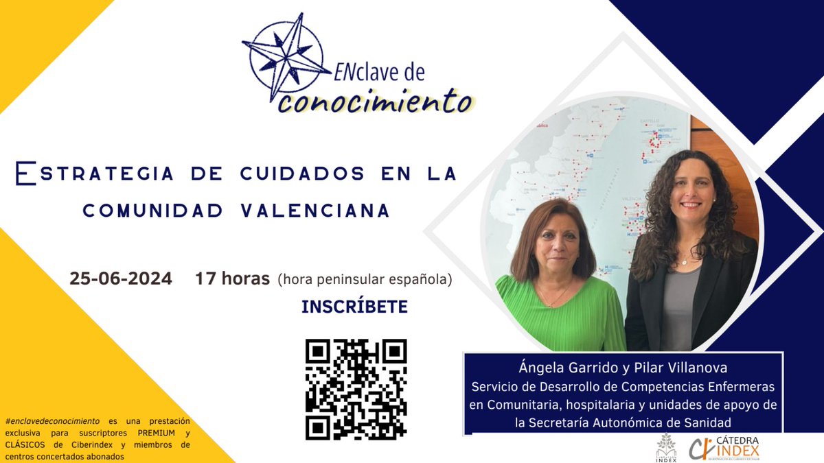 Mañana en ⁦<a href="/fundacionindex/">Fundación Index</a>⁩ 
fundacionindex.com/catedra/enclav…
Os esperamos en abierto #enfermeras