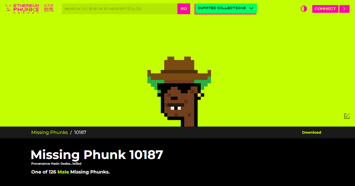 MissingPhunks's tweet image. Best phunks meme or phunk creation gets this one.

Create a phunk at phunks.net/build built by @0xAvocato 🐐

#cryptophunks