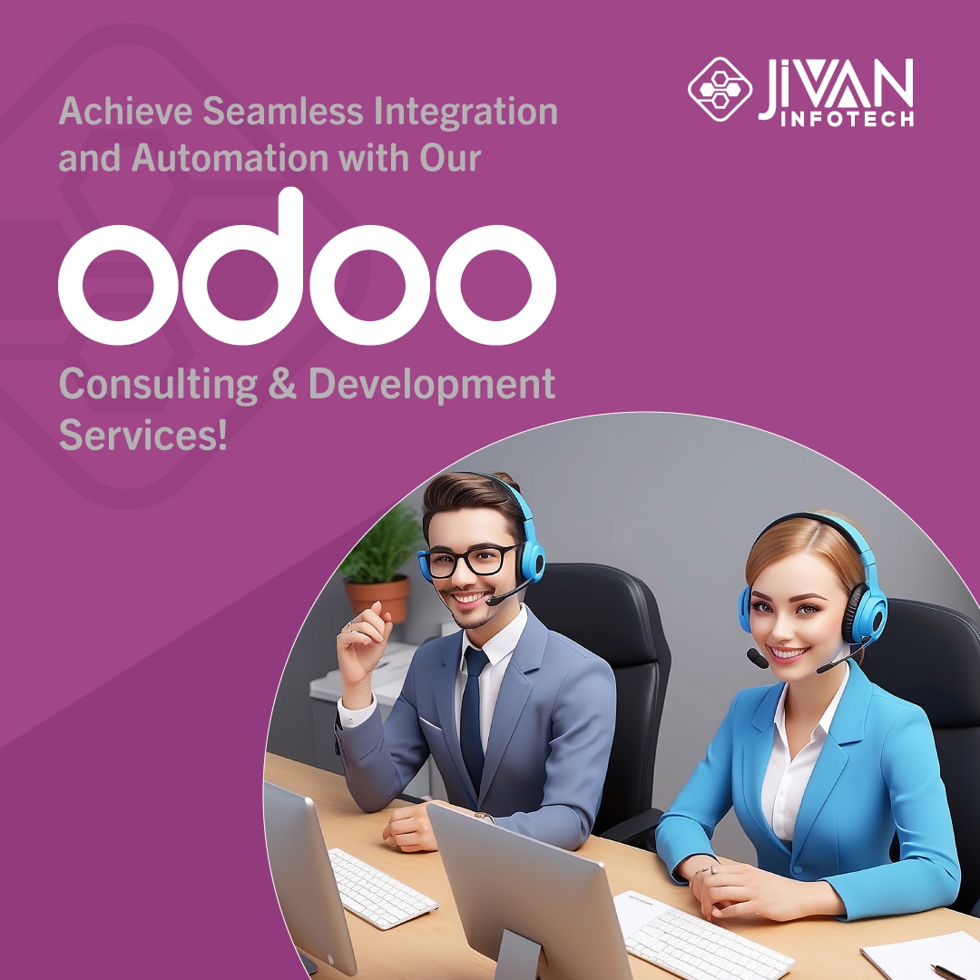 JivanInfotech's tweet image. At jivaninfotech.com our #Odooconsulting &amp;amp; development services aim to back organizations with customizing, implementing, maintaining, and upgrading the #Odoosolution platform. Our skilled teams have revolutionized #Odooplatform services for organizations. 🦾🫡🤝 #USA