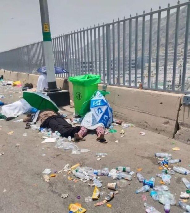 Dünyanın parasını verip gidilen hacda insanlar arap çölünde ölüyorlar ve araplar cesetleri çöp bidonlarının yanına atıyor. 
Mükemmel bir din , harika bir ibadet