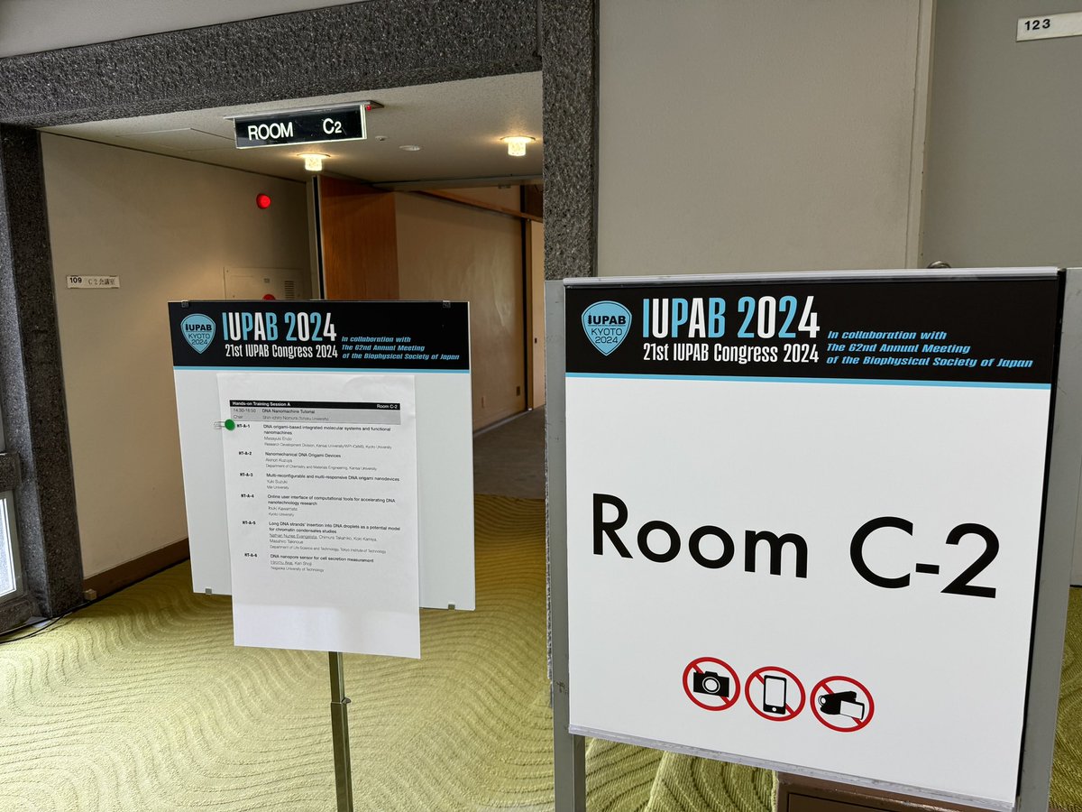 molcyb_FL's tweet photo. Today, soon!
We’ll have “DNA nanomachine R&D” session from the Hands-on Tutorial.
Creative minds are welcome):-P
#Molbot
#Molcyber
#IUPAB2024 https://t.co/d6KKEAo84C