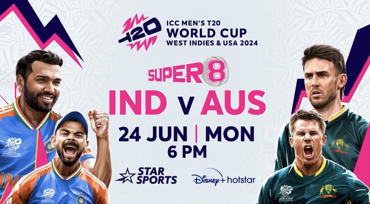 Pavan Kumar Allada (@pavankumar_apk) on Twitter photo Commentators for the final two matches of Super 8 stage on <a href="/StarSportsIndia/">Star Sports</a>:
IND vs AUS: Ravi Shastri, Harsha Bhogle, Dinesh Karthik, Ricky Ponting, Sunil Gavaskar, Aaron Finch, Naidoo
AFG vs BAN: Ian Smith, Simon Doull, Tom Moody, Pommie Mbangwa, Athar Ali Khan, L Sthalekar Commentators for the final two matches of Super 8 stage on <a href="/StarSportsIndia/">Star Sports</a>:
IND vs AUS: Ravi Shastri, Harsha Bhogle, Dinesh Karthik, Ricky Ponting, Sunil Gavaskar, Aaron Finch, Naidoo
AFG vs BAN: Ian Smith, Simon Doull, Tom Moody, Pommie Mbangwa, Athar Ali Khan, L Sthalekar