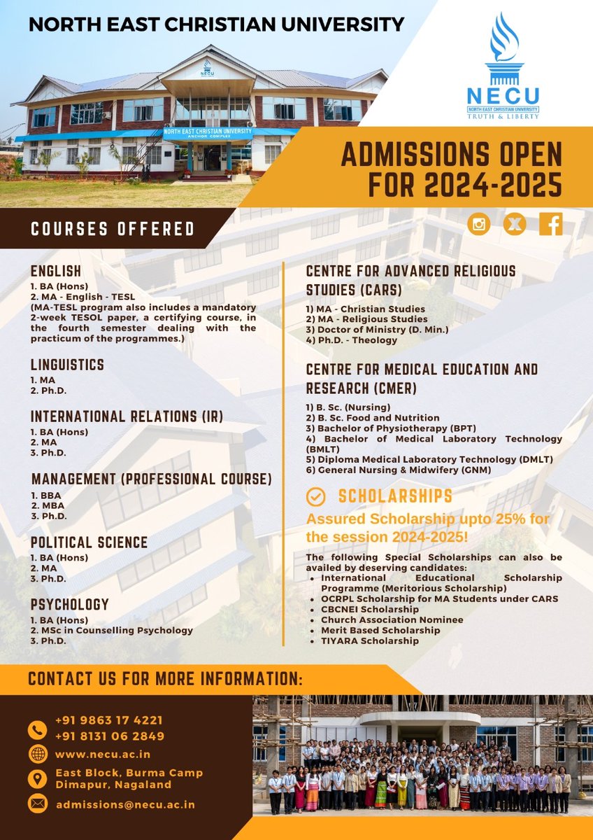Admissions open for 2024-2025