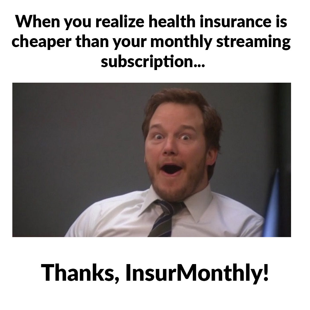 InsurMonthly's tweet image. Trade binge-watching for peace of mind! InsurMonthly offers affordable health insurance starting at ₹316/month. #InsuranceMeme #AffordableHealth #InsurMonthly